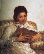 Mary Cassatt Reading the book Spain oil painting artist